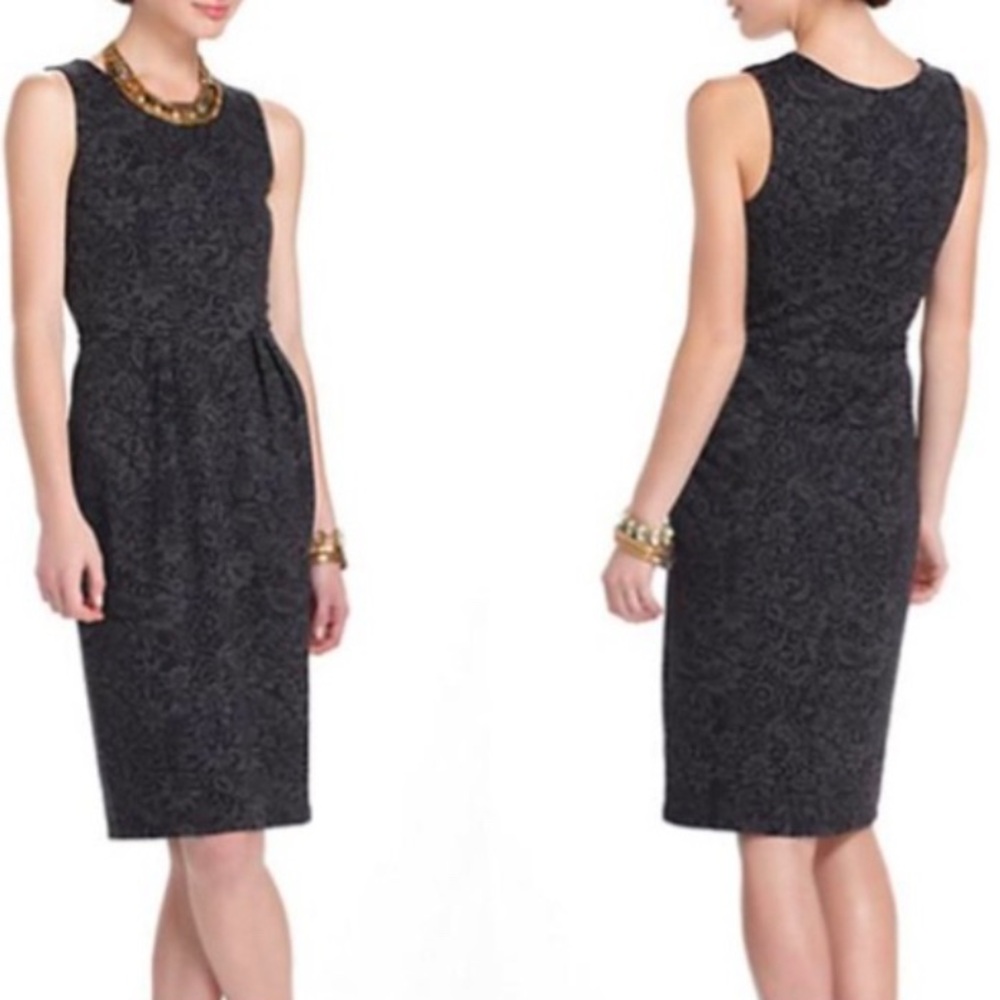 Anthropologie Bordeaux Motif dress, size S